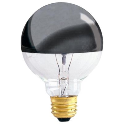 100W 120V G25 E26 Half Chrome Bulb by Bulbrite - Starlight Lighting USA and Canada